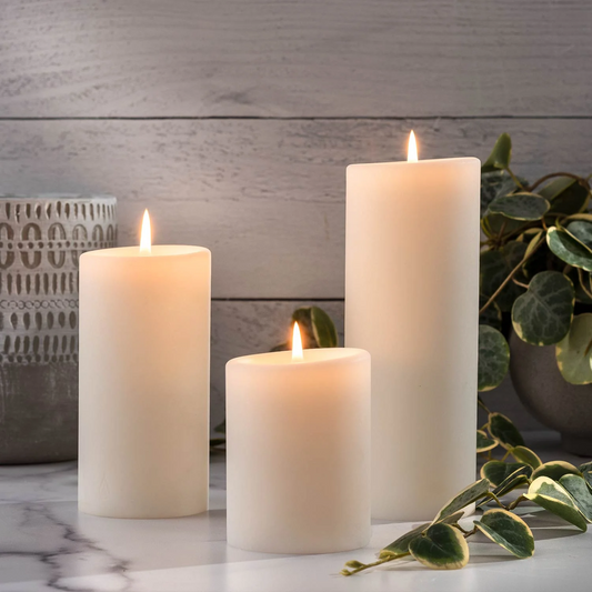 Natural 3x8 Pillar Candle