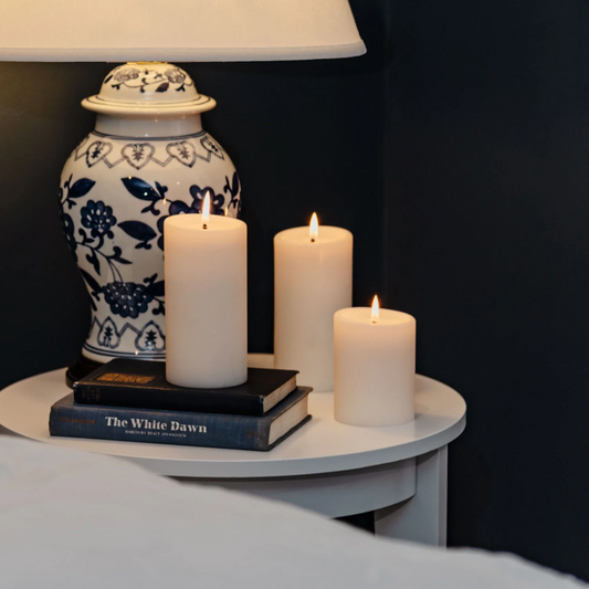 Natural 3x8 Pillar Candle