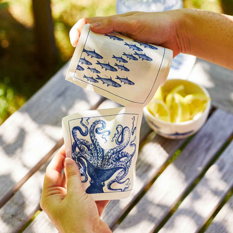 Coastal Cocktail Napkin Roll: Single