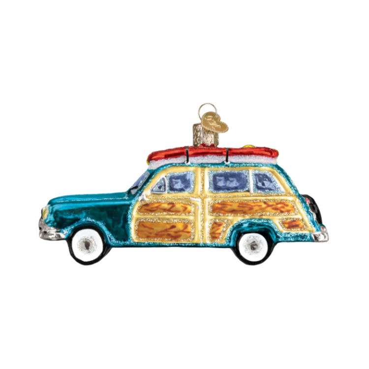 Surfs Up Wagon Ornament