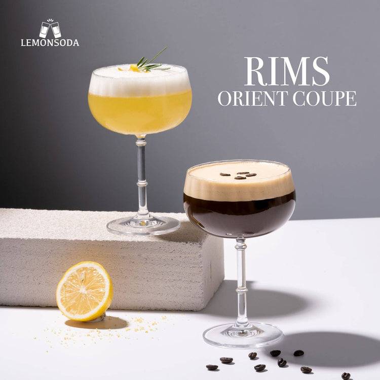 Coupe  Glasses -  ( 12 fl. oz/Set 2)