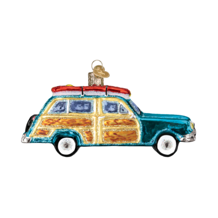 Surfs Up Wagon Ornament