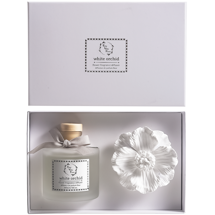 White Jasmine-Green Diffuser Set