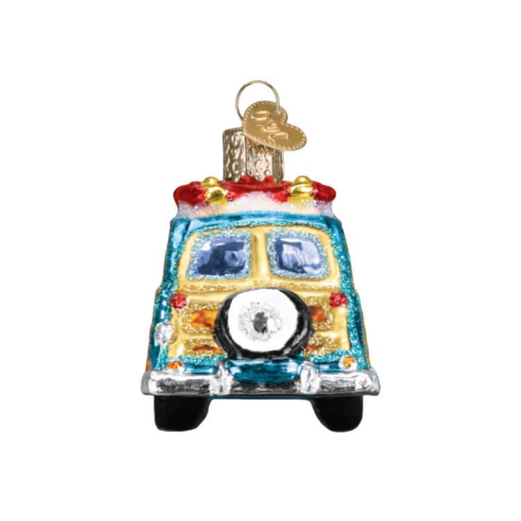 Surfs Up Wagon Ornament