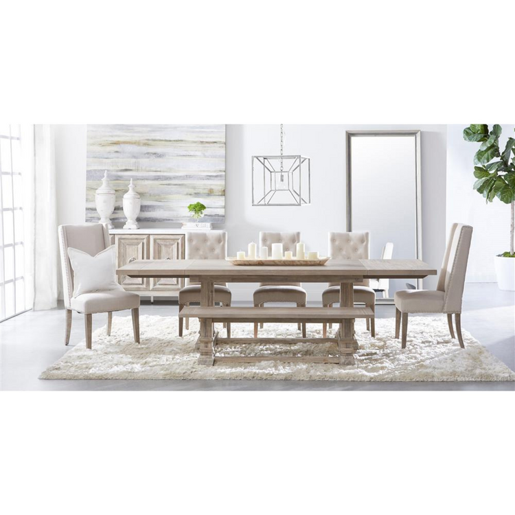 71" Modern Marble Top Stainless Steel Media Sideboard