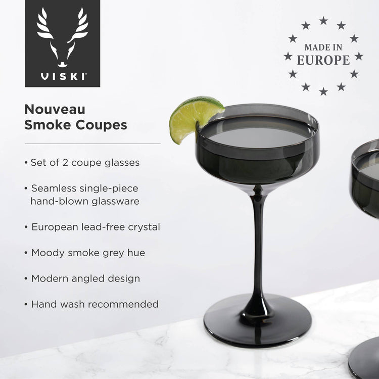 Set (2) Smoke Glasses