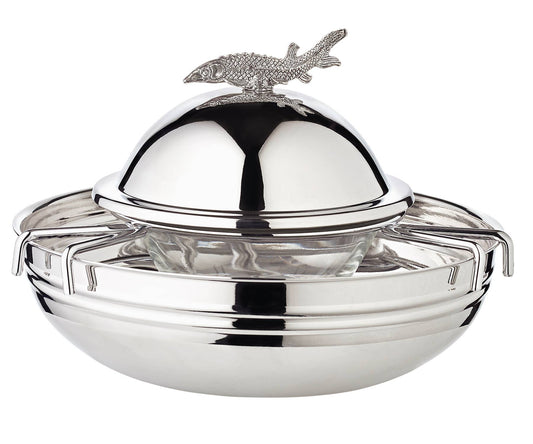 Caviar Bowl W/ Sturgeon Fish Lid