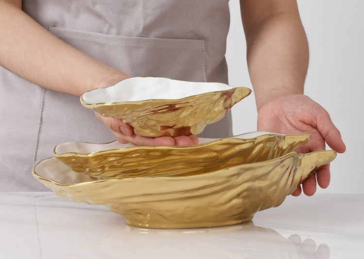 SM Gold Oyster Bowl