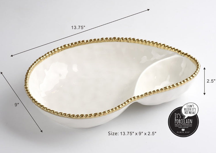 2 Section Serving Piece