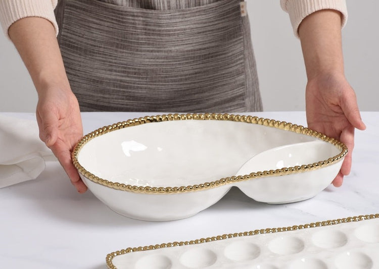 2 Section Serving Piece