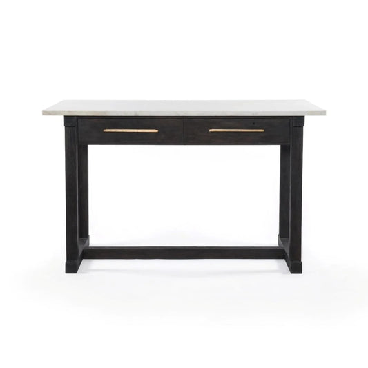 Marble Island Counter Table w/ Drawers