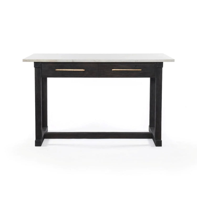Marble Island Counter Table w/ Drawers