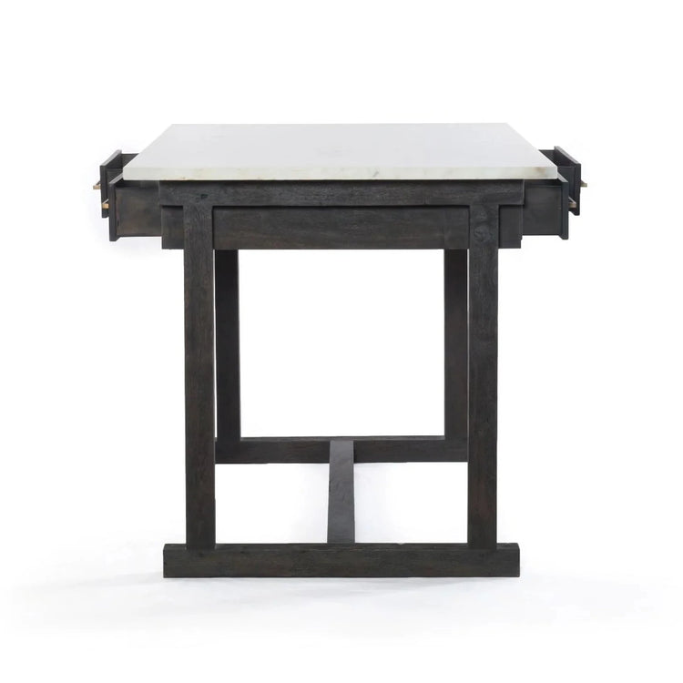 Marble Island Counter Table w/ Drawers