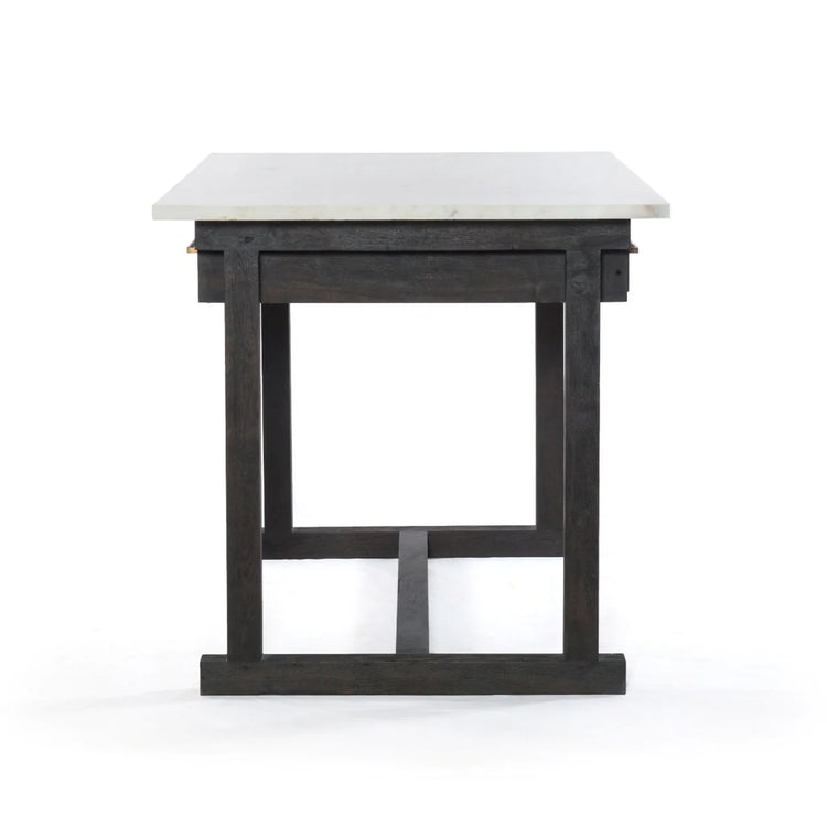 Marble Island Counter Table w/ Drawers