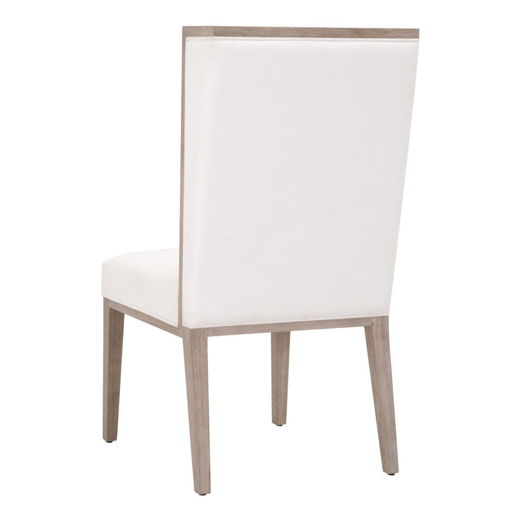 Side Wing Dining Chair in White
