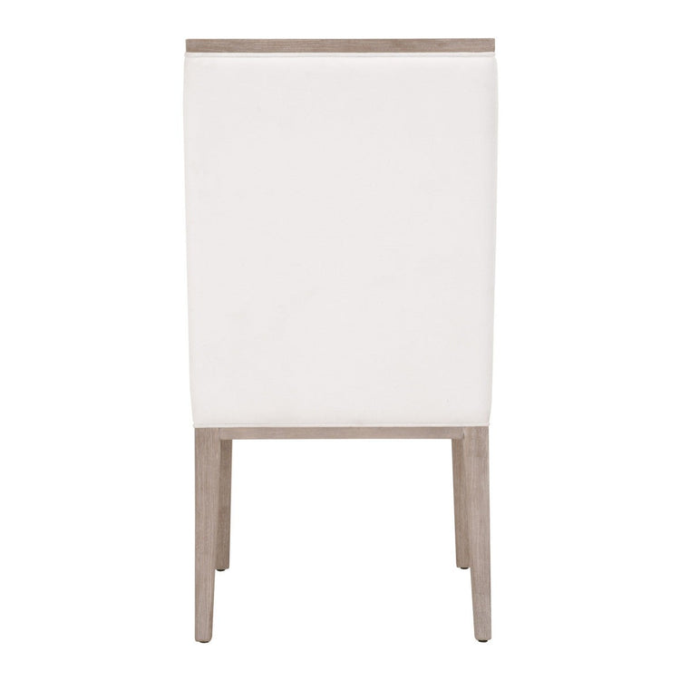 Side Wing Dining Chair in White