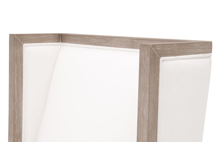 Side Wing Dining Chair in White