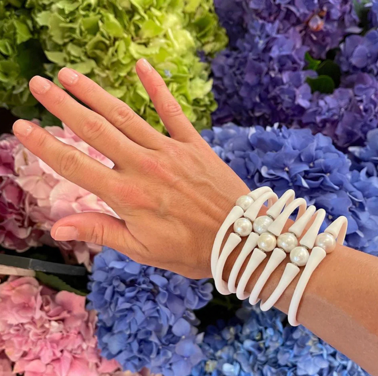 White/White Pearl Bracelet