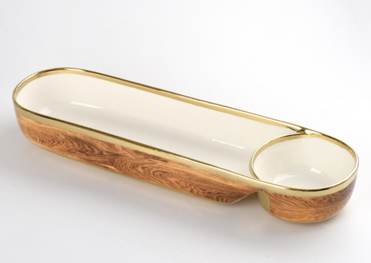 Wood Grain Chip & Dip