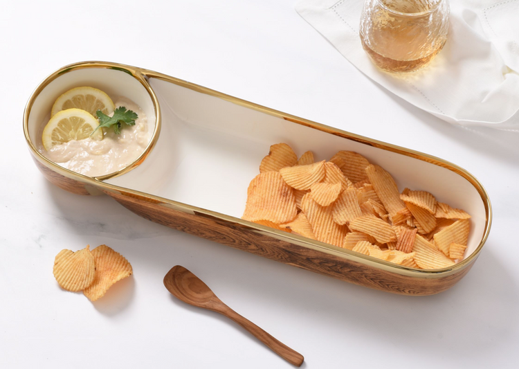 Wood Grain Chip & Dip