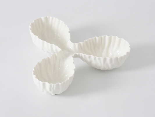 3 Section Ruffle Tux Blanc De Chine