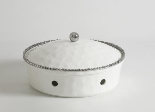 Silver Round Chafing Dish