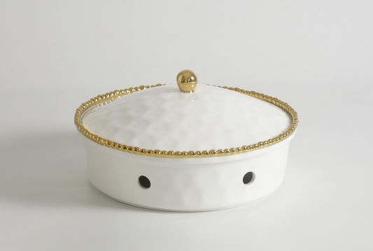 Gold Round Chafing Dish