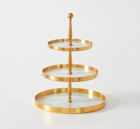 Gold 3 Tier Tray