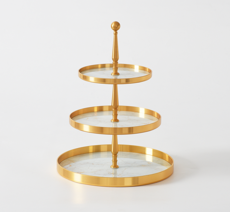Gold 3 Tier Tray