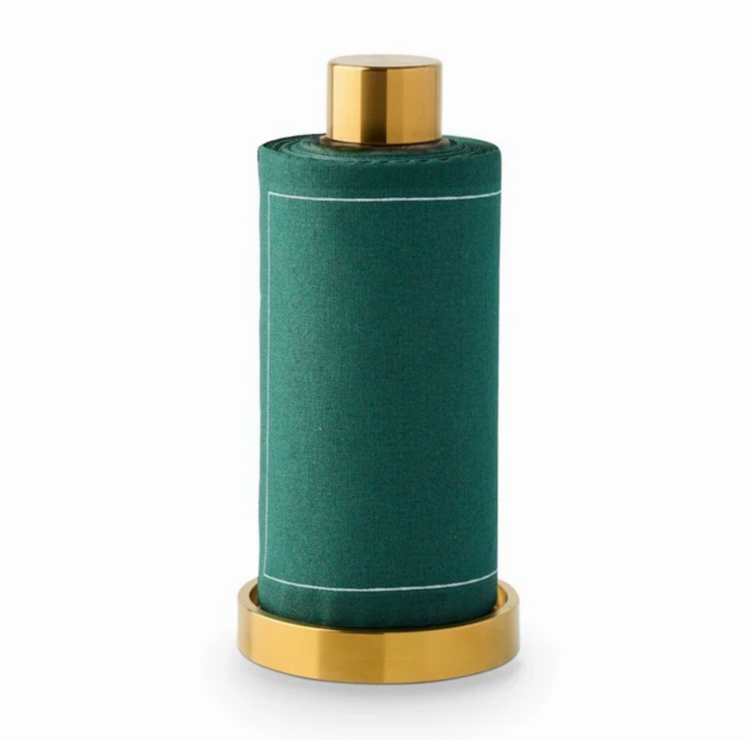 Green with Envy Cocktail Napkin Roll