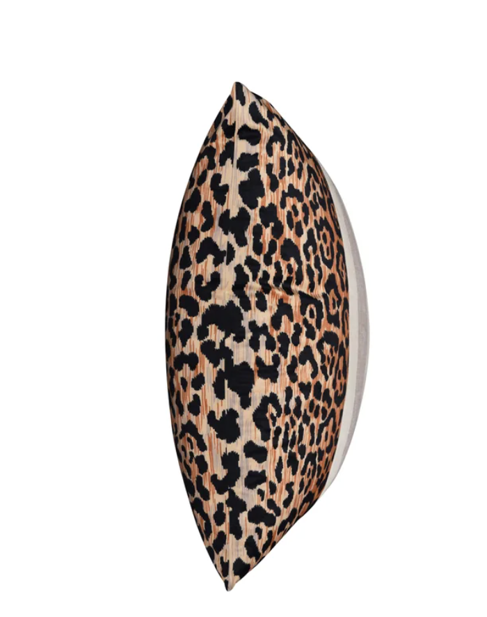 Coastal Blush Leopard Pillow