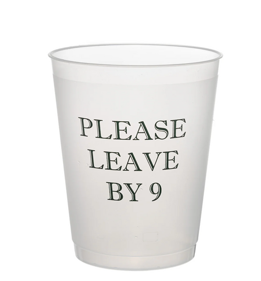 Please leave by 9