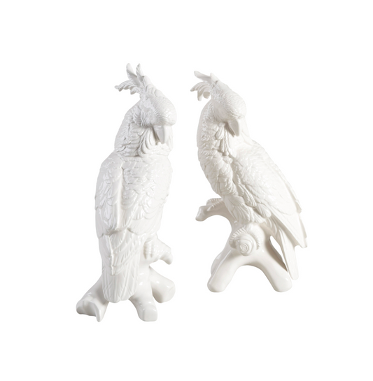 Italian Porcelain Cockatoos
