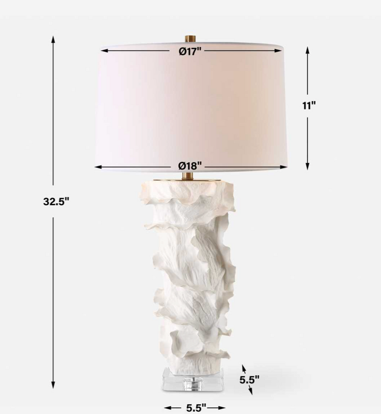 Ivory Cascade Lamp