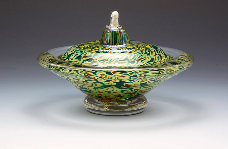(L)) Mlalachite Muse Oil Lamp