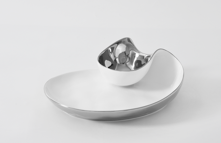 Silver Modern Chip and Dip (Copy)