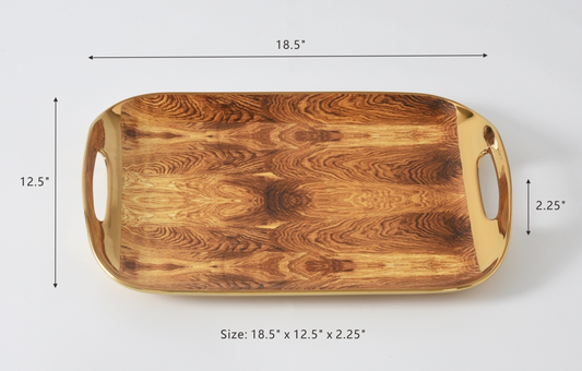 Wood Grain Tray