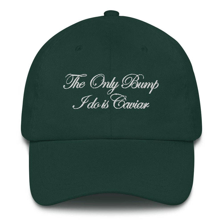 'Caviar Bump' Dad Hat: Black Sturgeon