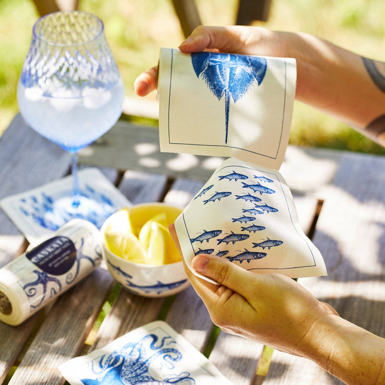 Coastal Cocktail Napkin Roll: Single