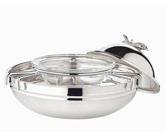 Caviar Bowl W/ Sturgeon Fish Lid