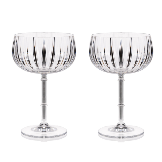 Coupe  Glasses -  ( 12 fl. oz/Set 2)