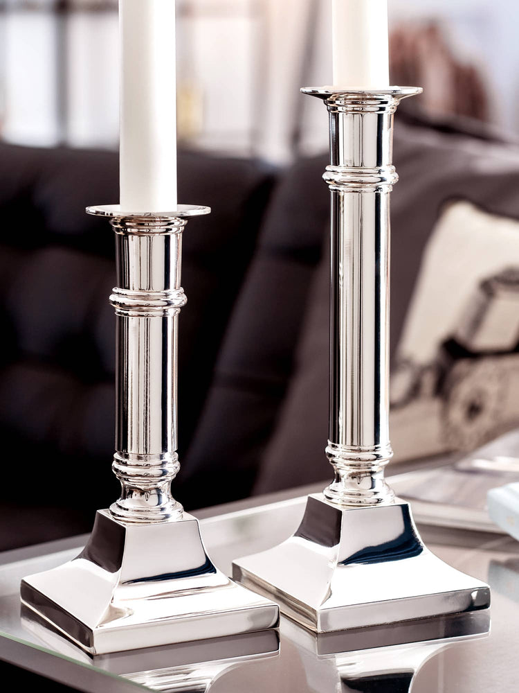 Candelabrum Candle Holder Kent, Silver-Plated, Height 21 cm