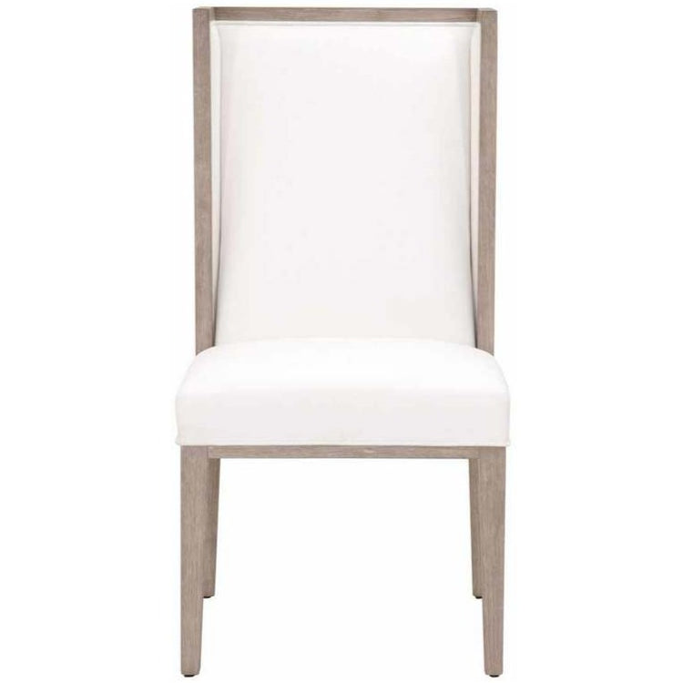 Side Wing Dining Chair in White