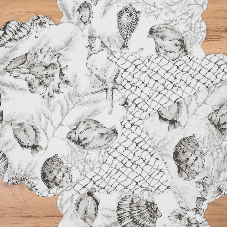 Sea you later- Scallop Edge Reversible Place Mats