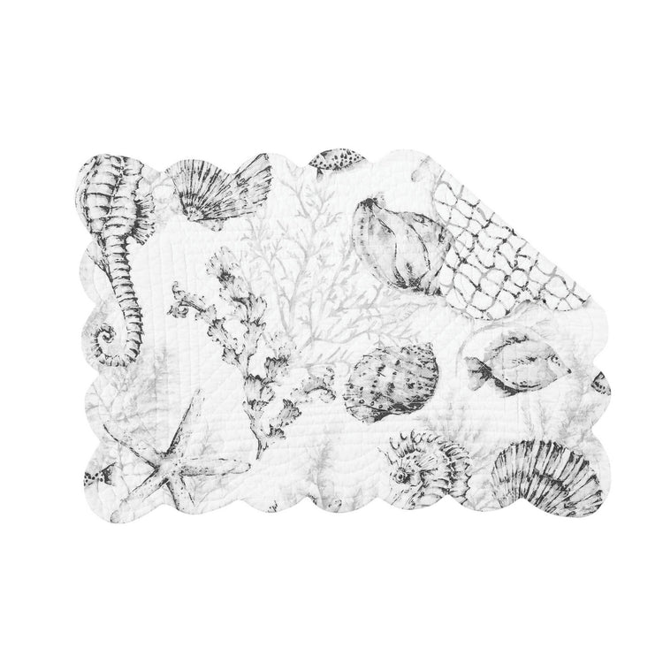 Sea you later- Scallop Edge Reversible Place Mats