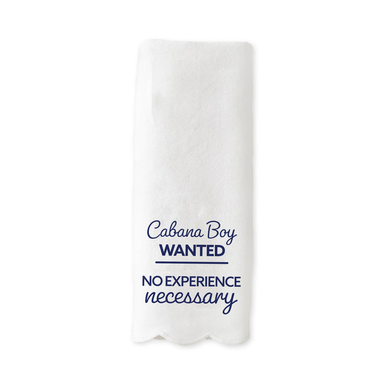 Scalloped Guest Towel - Cabana Boy Wanted