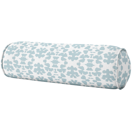 Chintz Mist Round Bolster Pillow: King (9" x 48")
