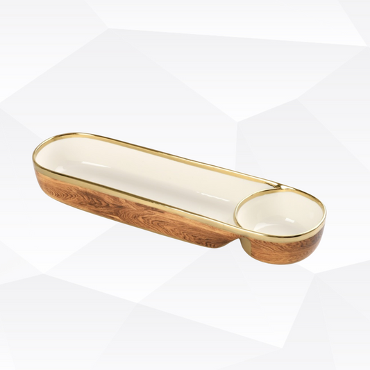 Wood Grain Chip & Dip