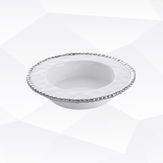 Wine Bottle Coaster Silver Rim