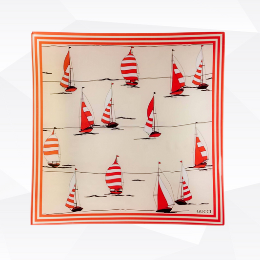 Sailboat Design Decorative Tray